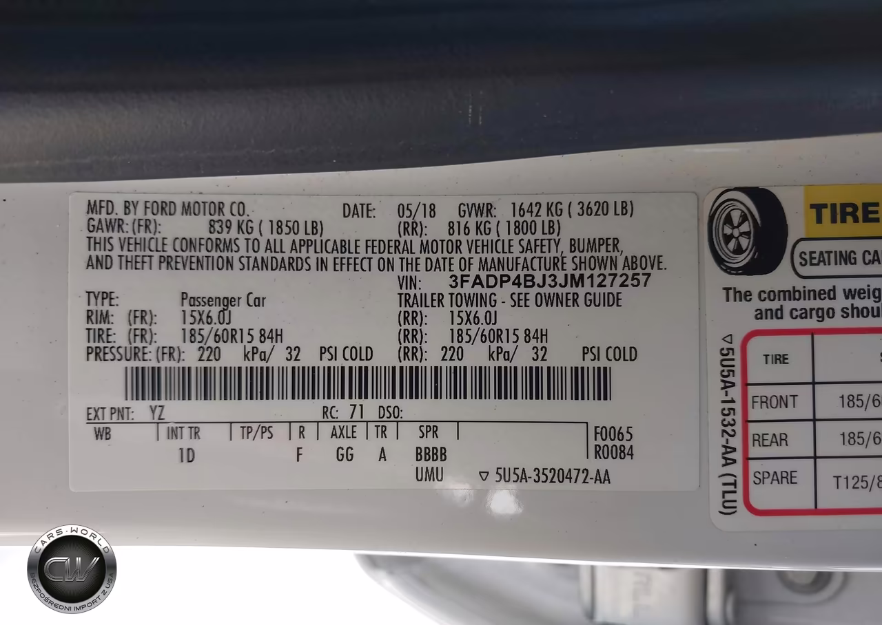 2018 Ford Fiesta Se VIN:3FADP4BJ3JM127257 - 9