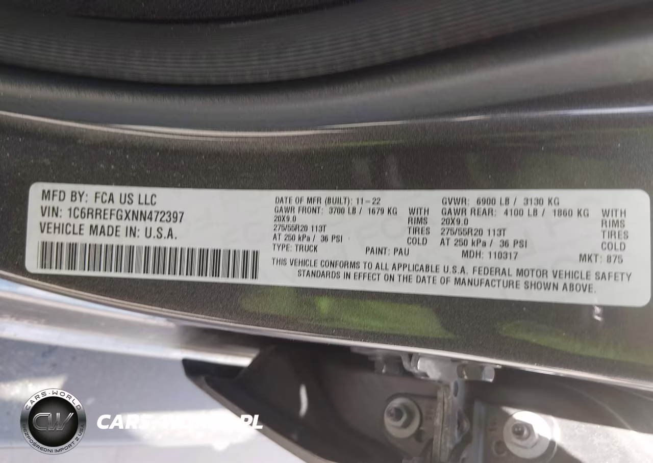 2022 Ram 1500 Lone Star 4X2 5'7 Box VIN:1C6RREFGXNN472397 - 9
