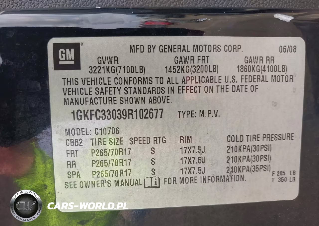 2009 GMC Yukon Slt W-4Sa VIN:1GKFC33039R102677 - 9
