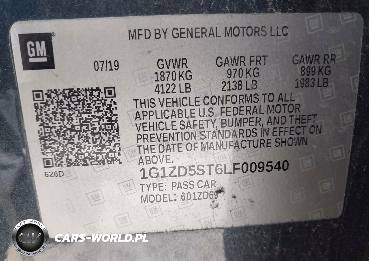 2020 Chevrolet Malibu Fwd Lt VIN:1G1ZD5ST6LF009540 - 9