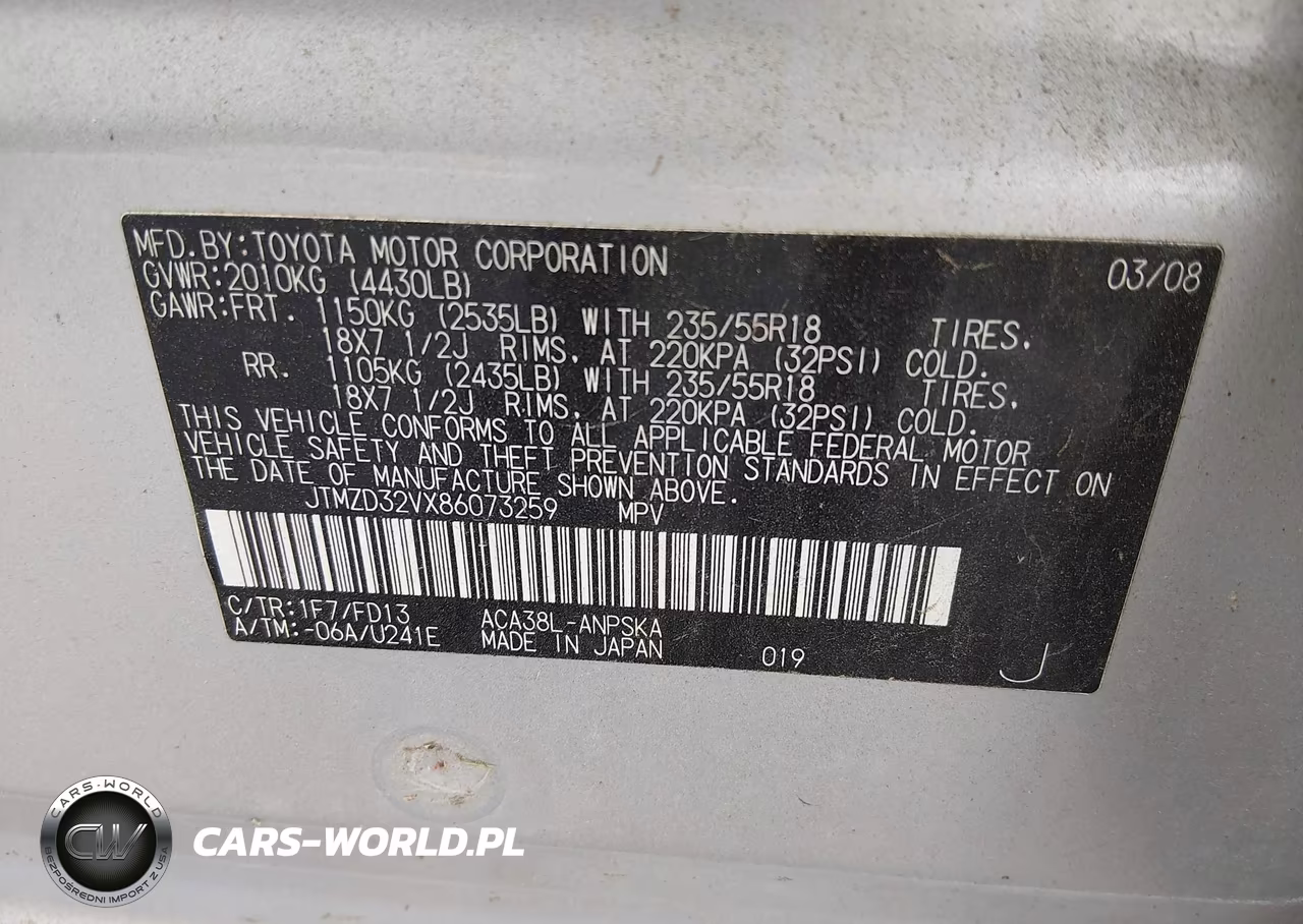 2008 Toyota Rav4 Sport VIN:JTMZD32VX86073259 - 9