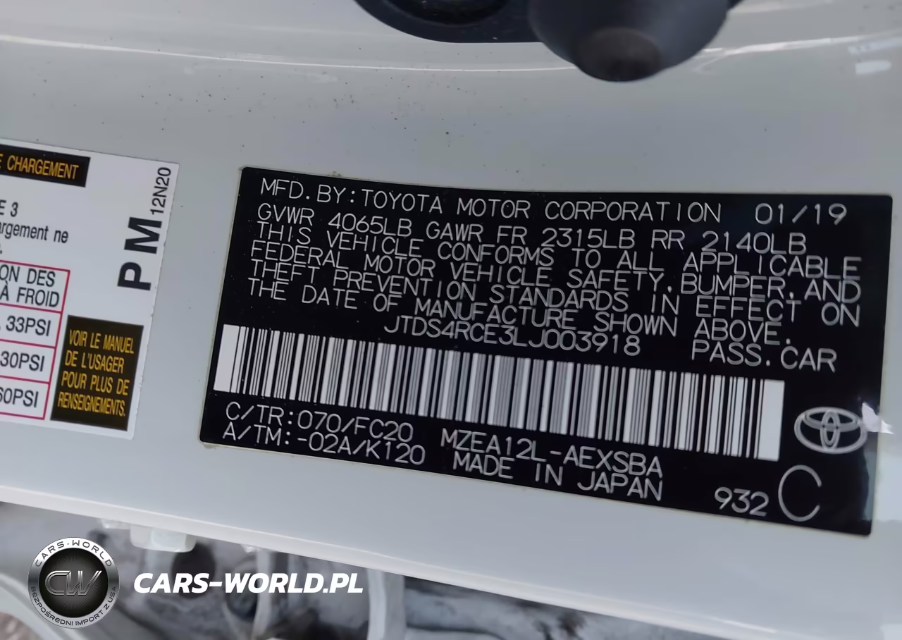 2020 Toyota Corolla Se VIN:JTDS4RCE3LJ003918 - 9