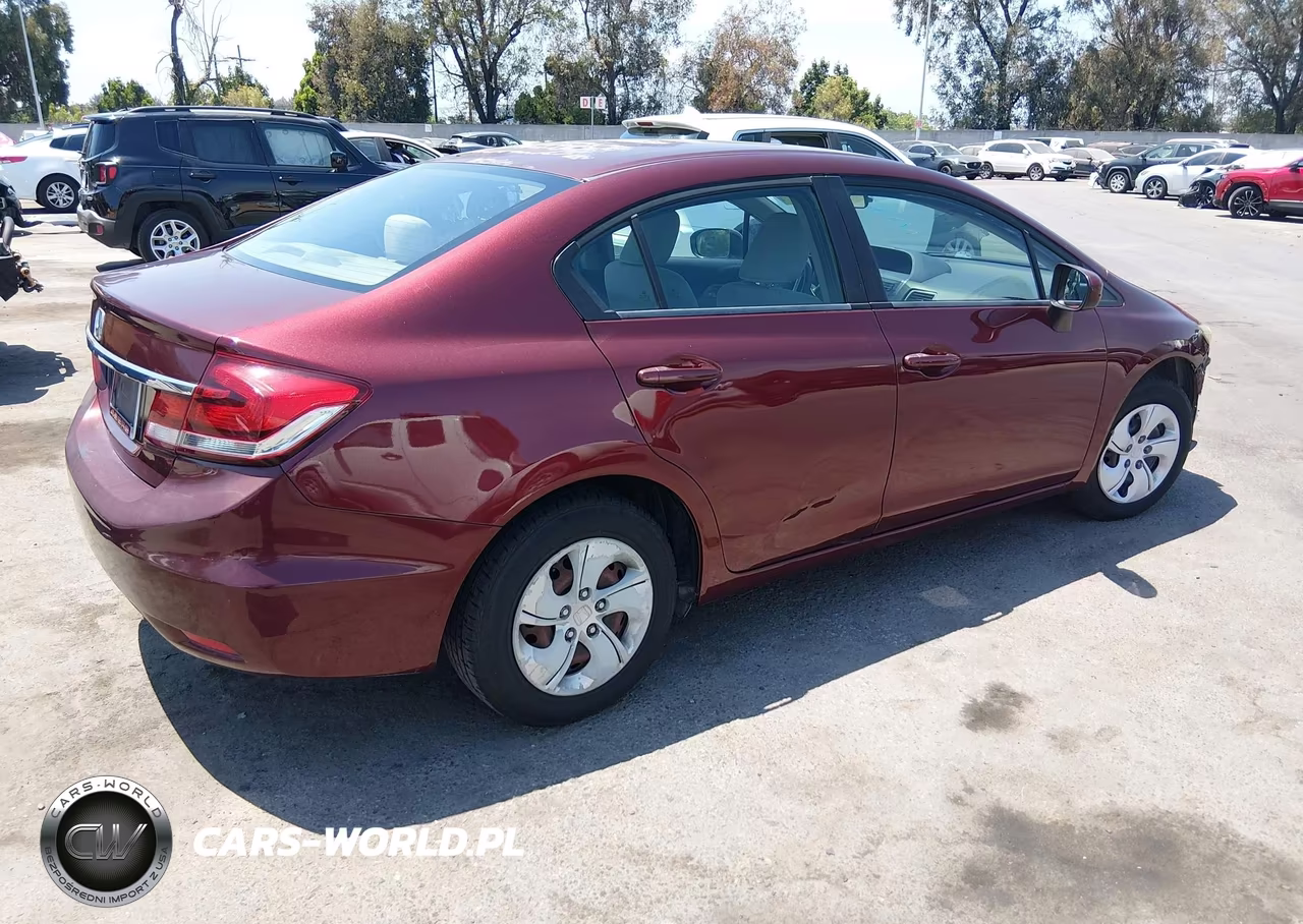 2015 Honda Civic Lx VIN:19XFB2F59FE210986 - 4
