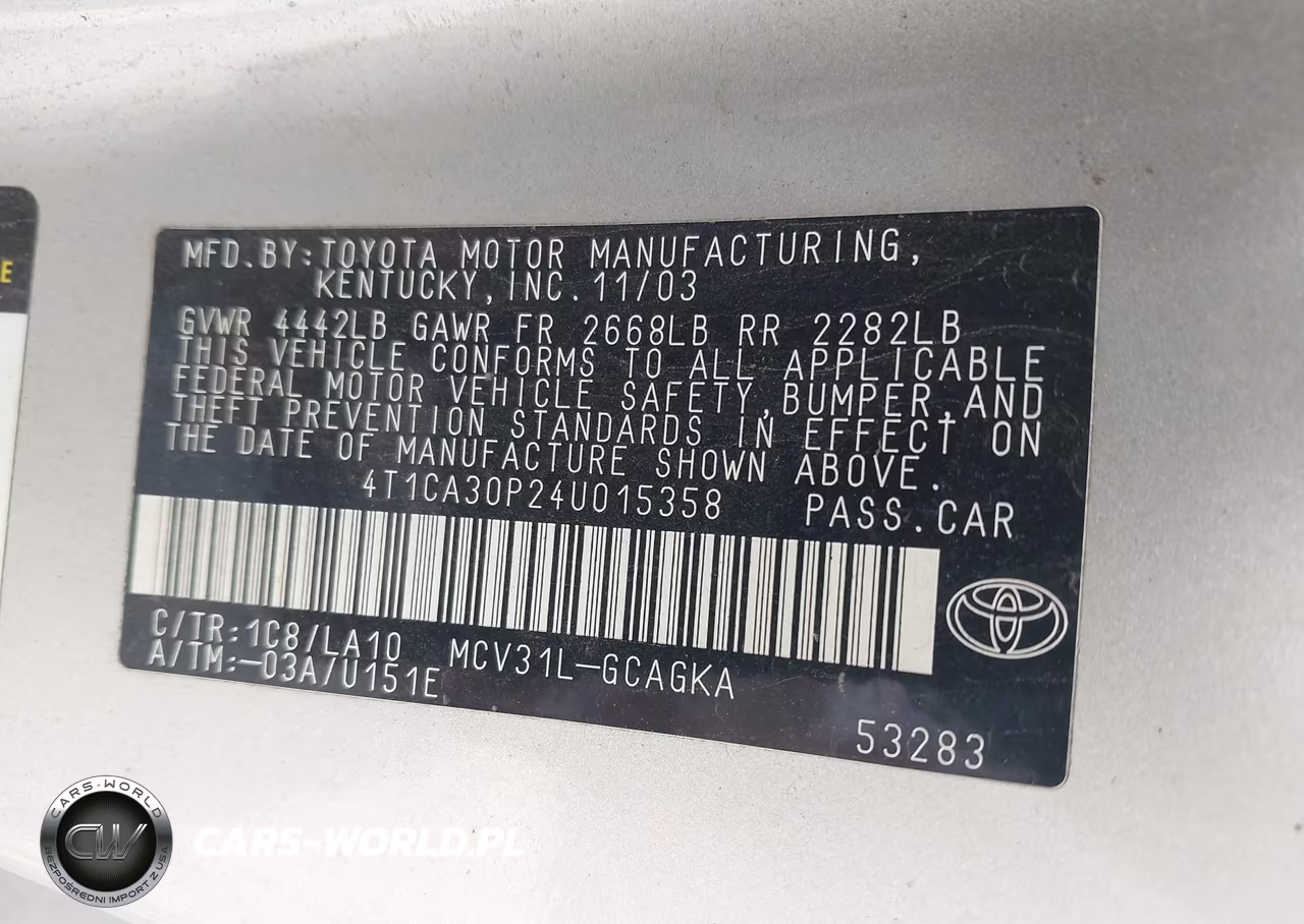 2004 Toyota Camry Solara Sle V6 VIN:4T1CA30P24U015358 - 9