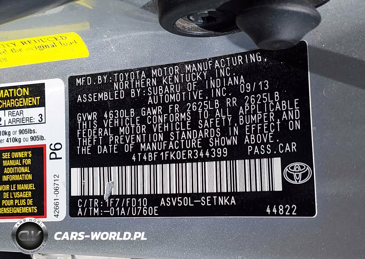 2014 Toyota Camry Le VIN:4T4BF1FK0ER344399 - 9