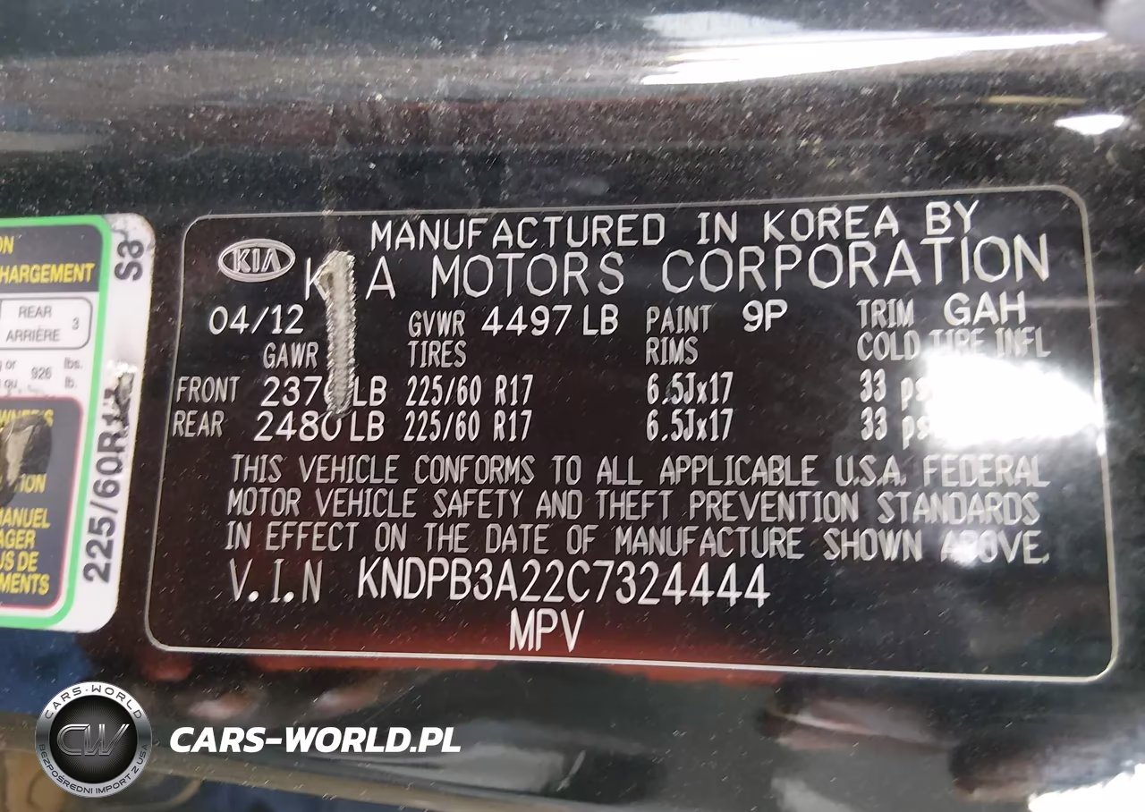2012 Kia Sportage Lx VIN:KNDPB3A22C7324444 - 9