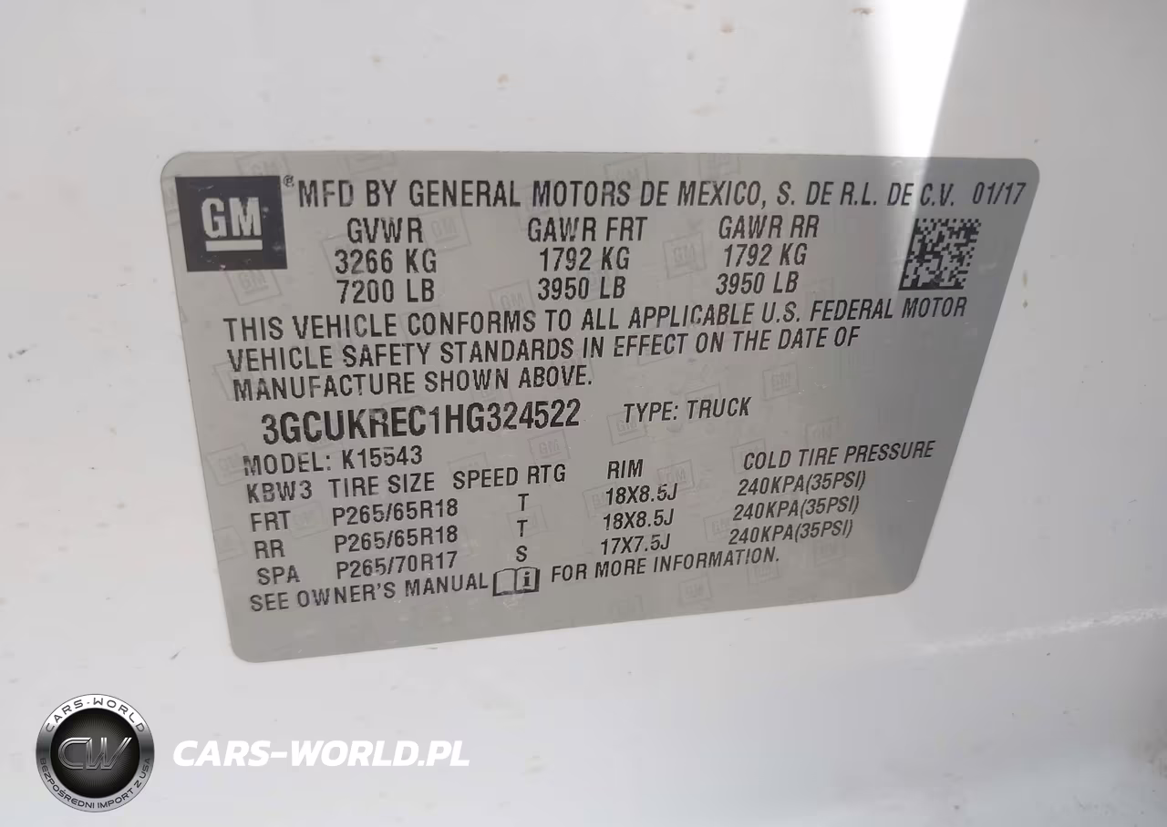 2017 Chevrolet Silverado 1500 Lt VIN:3GCUKREC1HG324522 - 9