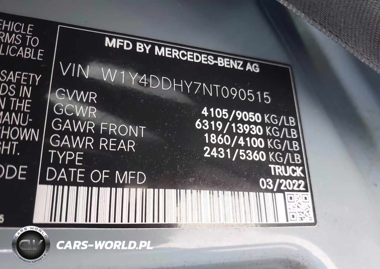 2022 Mercedes-Benz Sprinter 2500 High Roof I4 Diesel VIN:W1Y4DDHY7NT090515 - 9
