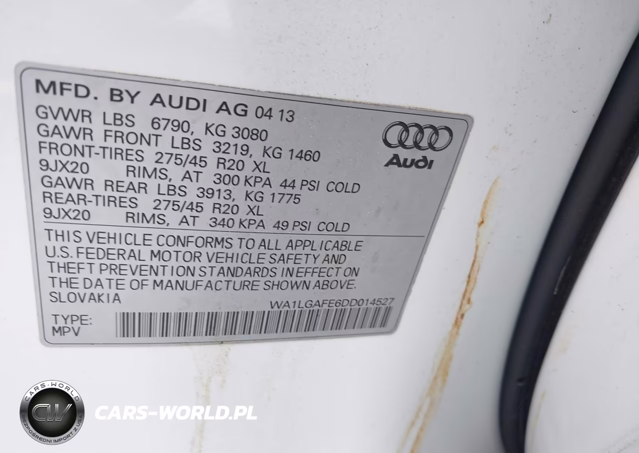 2013 Audi Q7 3.0T Premium VIN:WA1LGAFE6DD014527 - 9