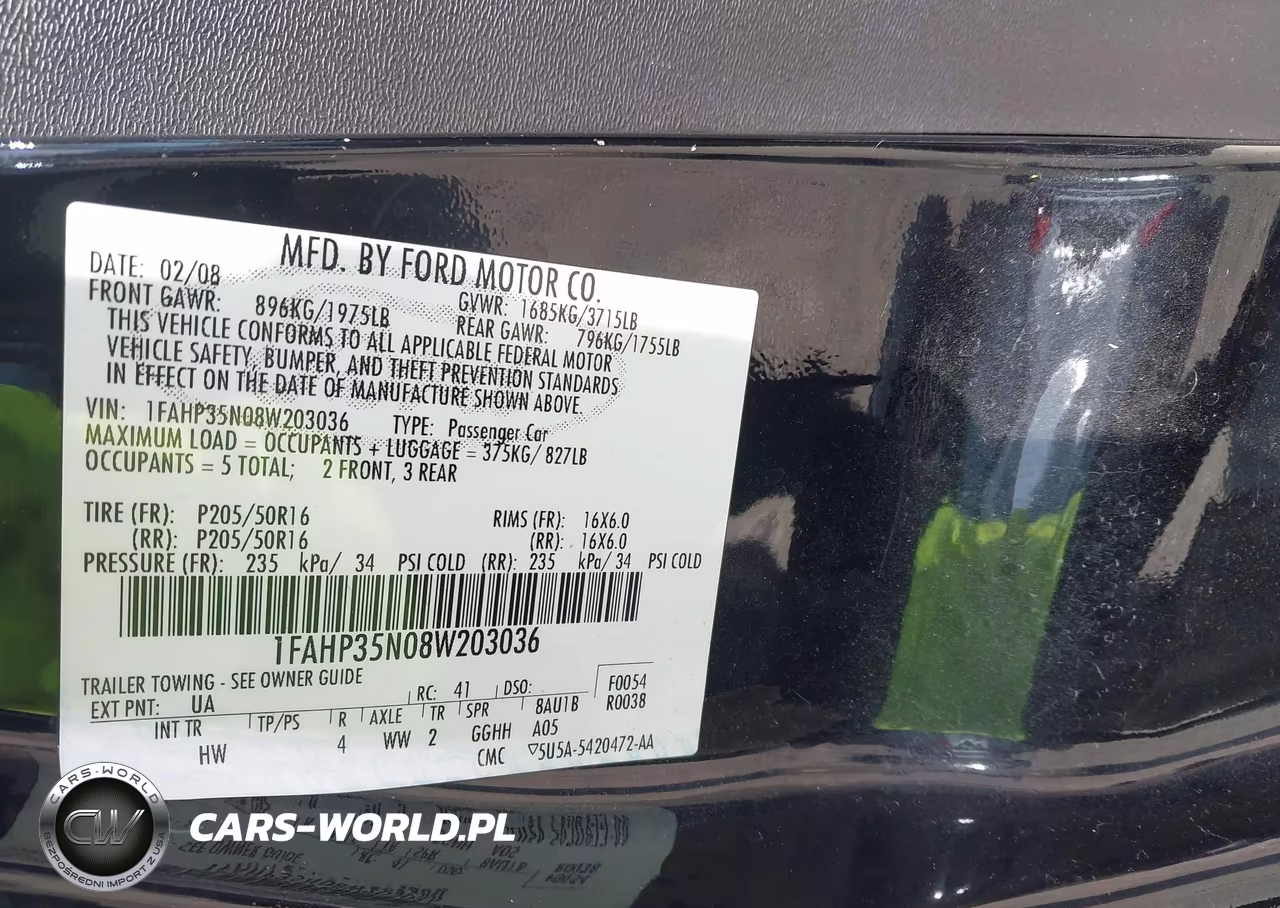 2008 Ford Focus Se-Ses VIN:1FAHP35N08W203036 - 9