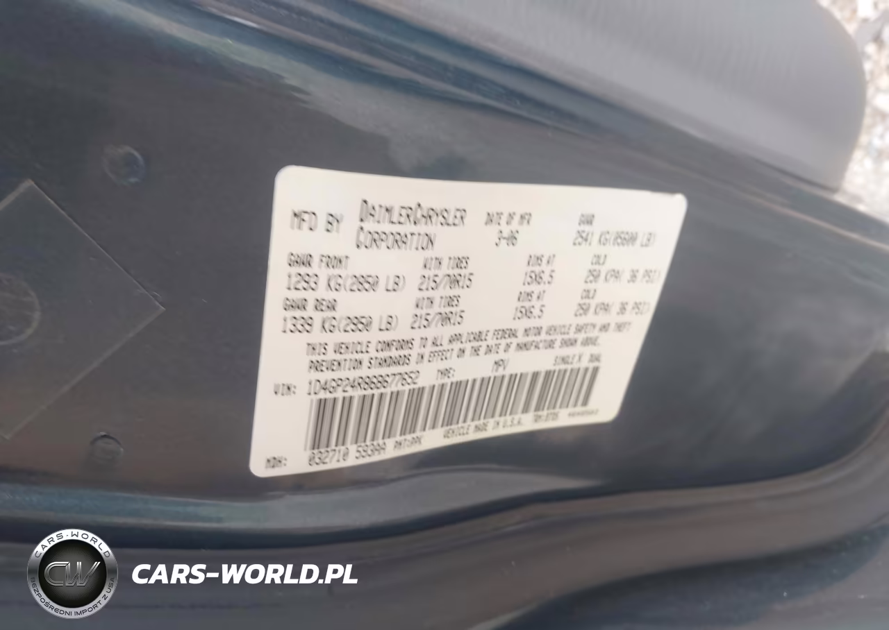 2006 Dodge Grand Caravan Se VIN:1D4GP24R86B677652 - 9