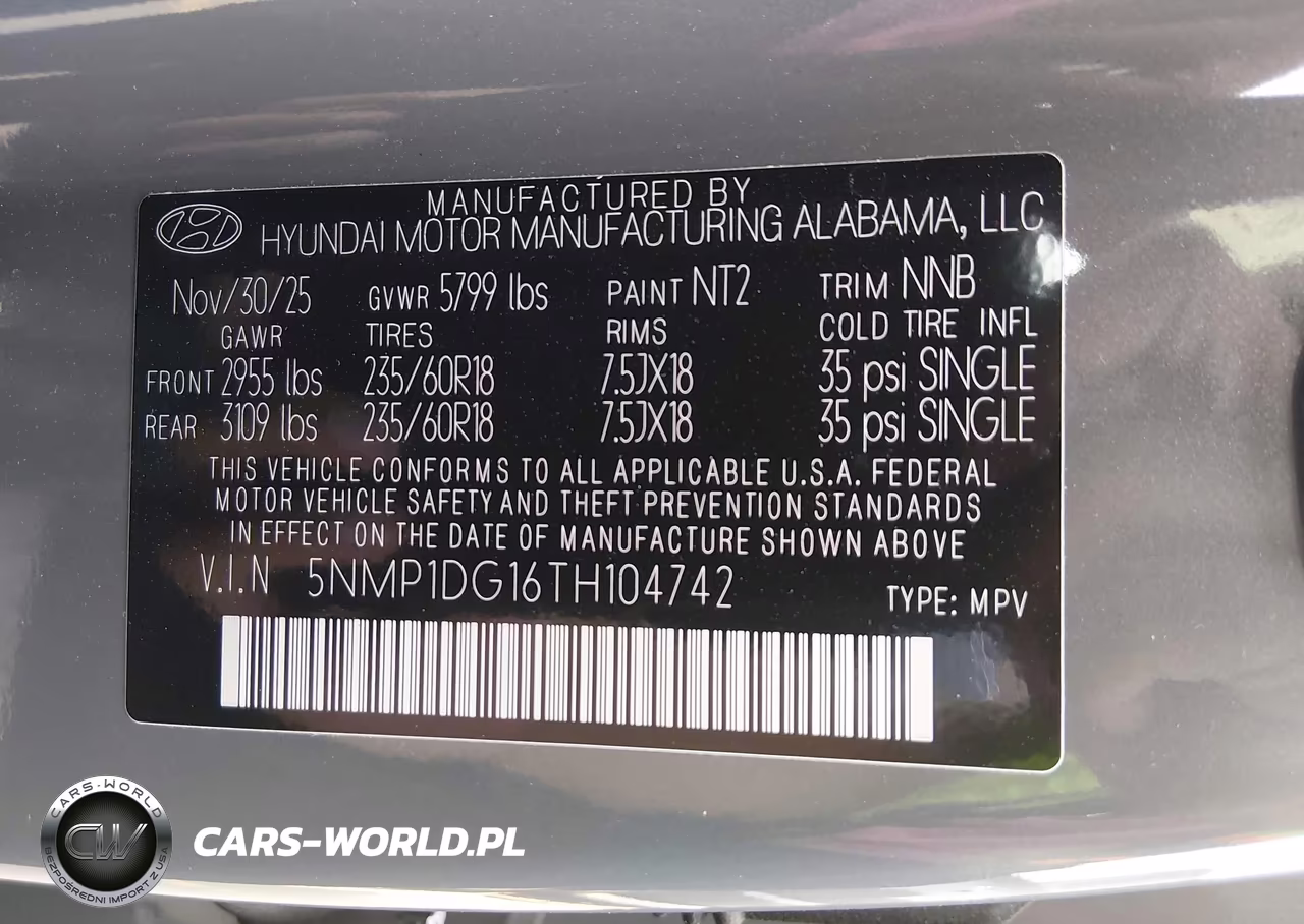 2026 Hyundai Santa Fe Hybrid Se VIN:5NMP1DG16TH104742 - 9