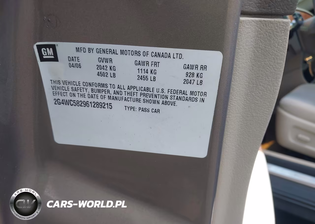 2006 Buick Lacrosse Cx VIN:2G4WC582961289215 - 9