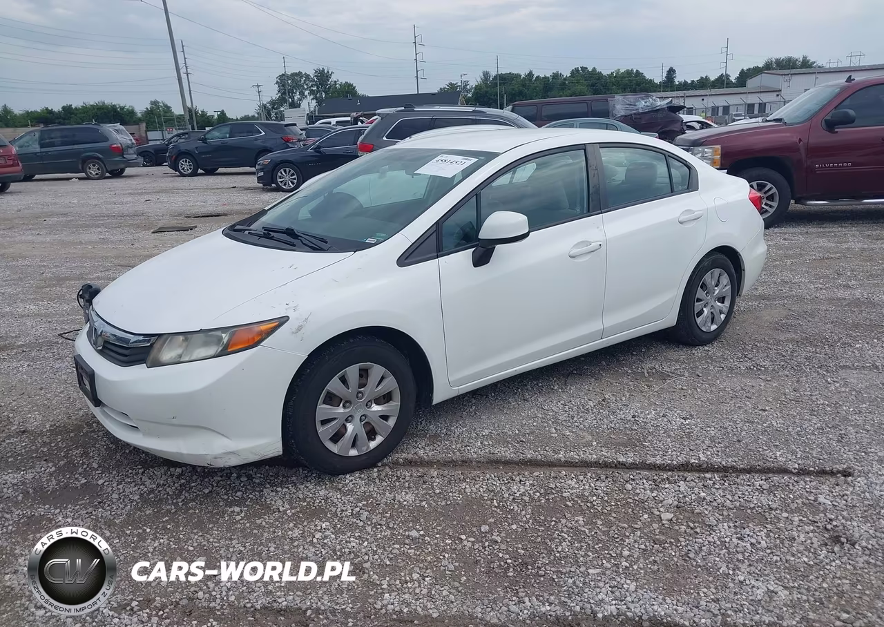2012 Honda Civic Lx VIN:19XFB2F55CE060824 - 2