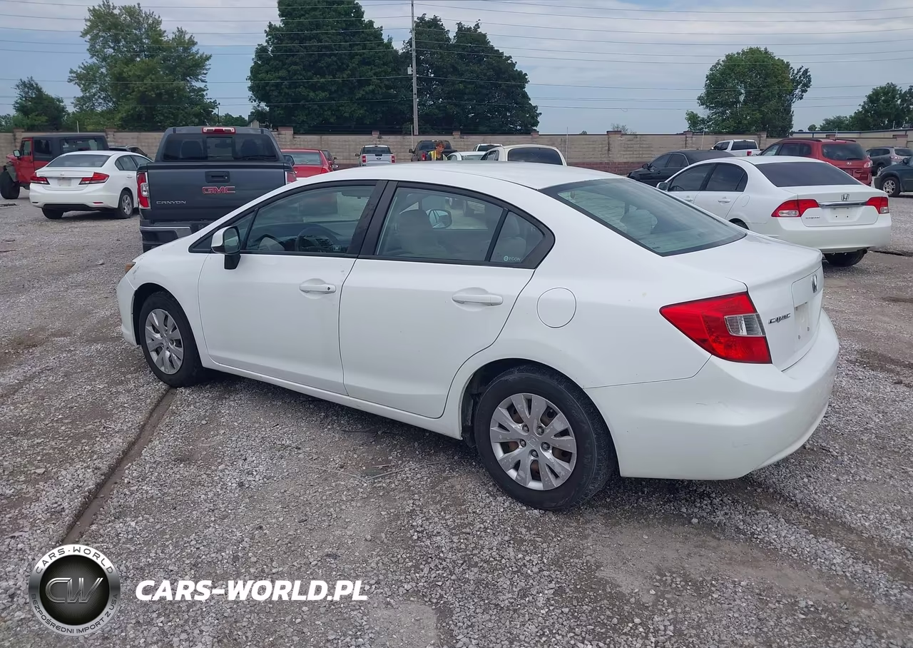 2012 Honda Civic Lx VIN:19XFB2F55CE060824 - 3