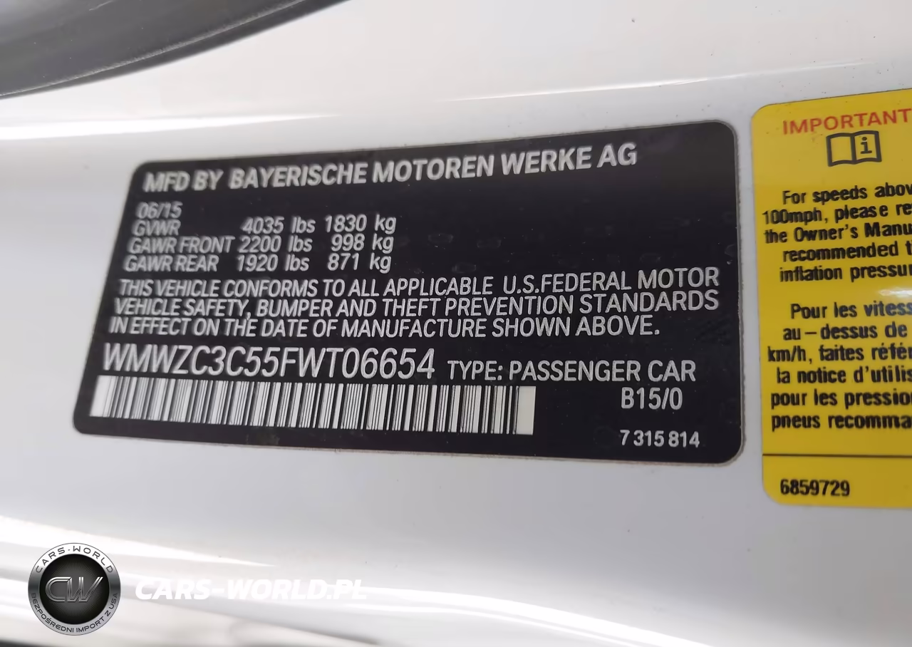 2015 Mini Countryman Cooper S VIN:WMWZC3C55FWT06654 - 9