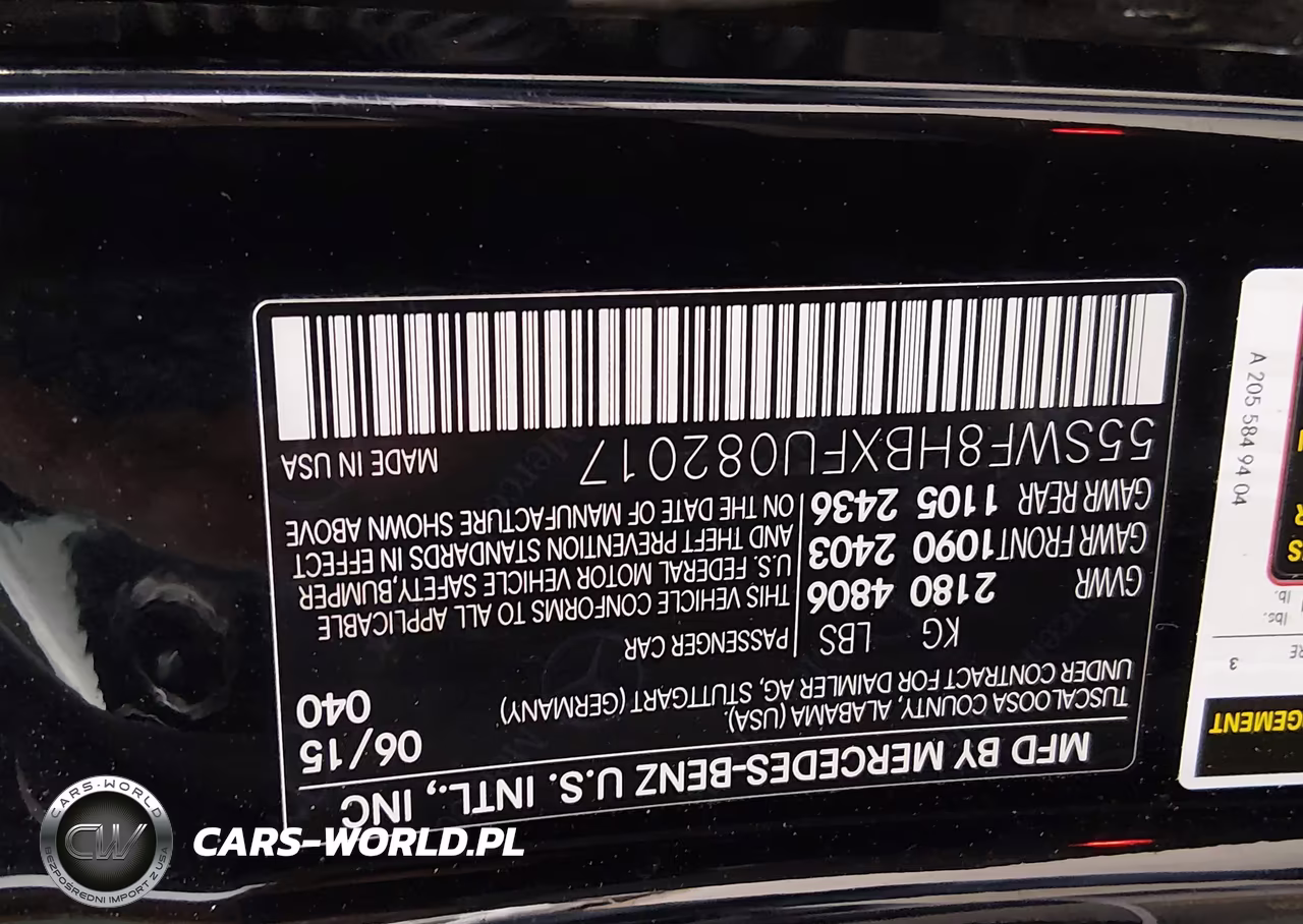 2015 Mercedes-Benz C 63 Amg S VIN:55SWF8HBXFU082017 - 9