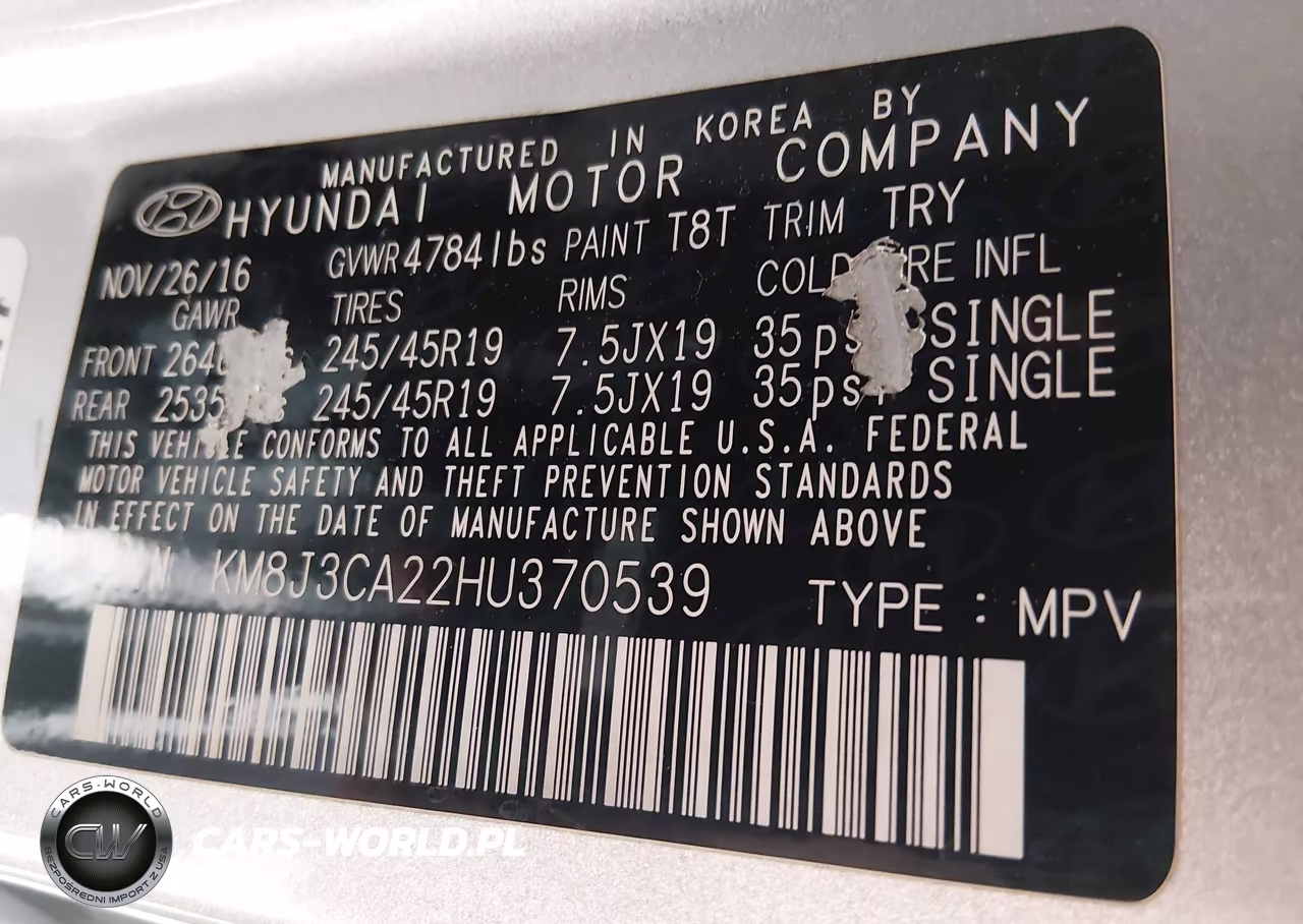 2017 Hyundai Tucson Limited VIN:KM8J3CA22HU370539 - 9
