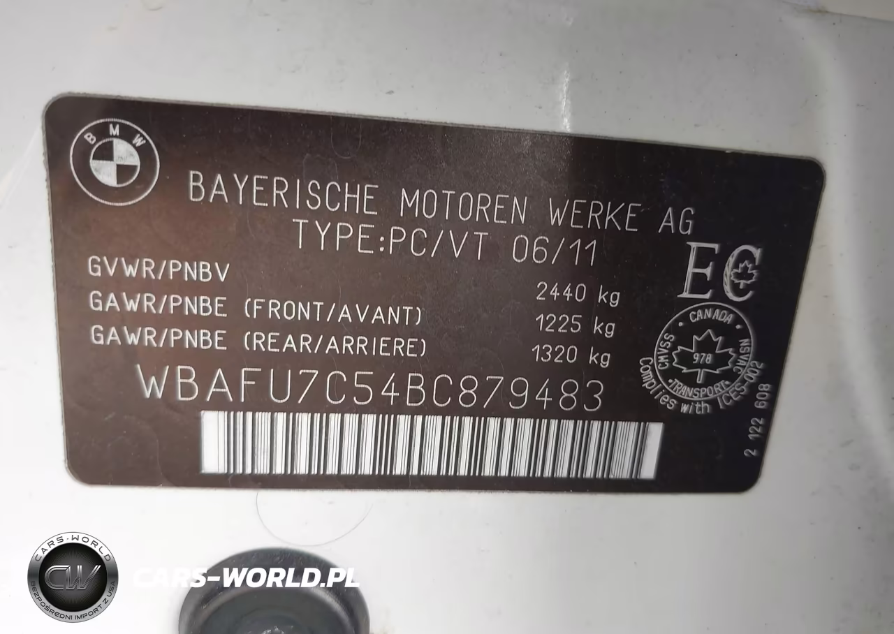 2011 BMW 535I xDrive VIN:WBAFU7C54BC879483 - 9