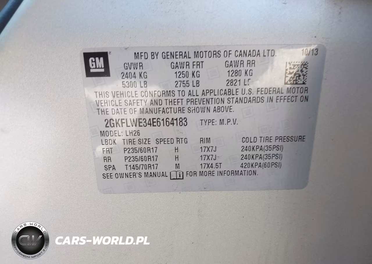 2014 GMC Terrain Sle-2 VIN:2GKFLWE34E6164183 - 9