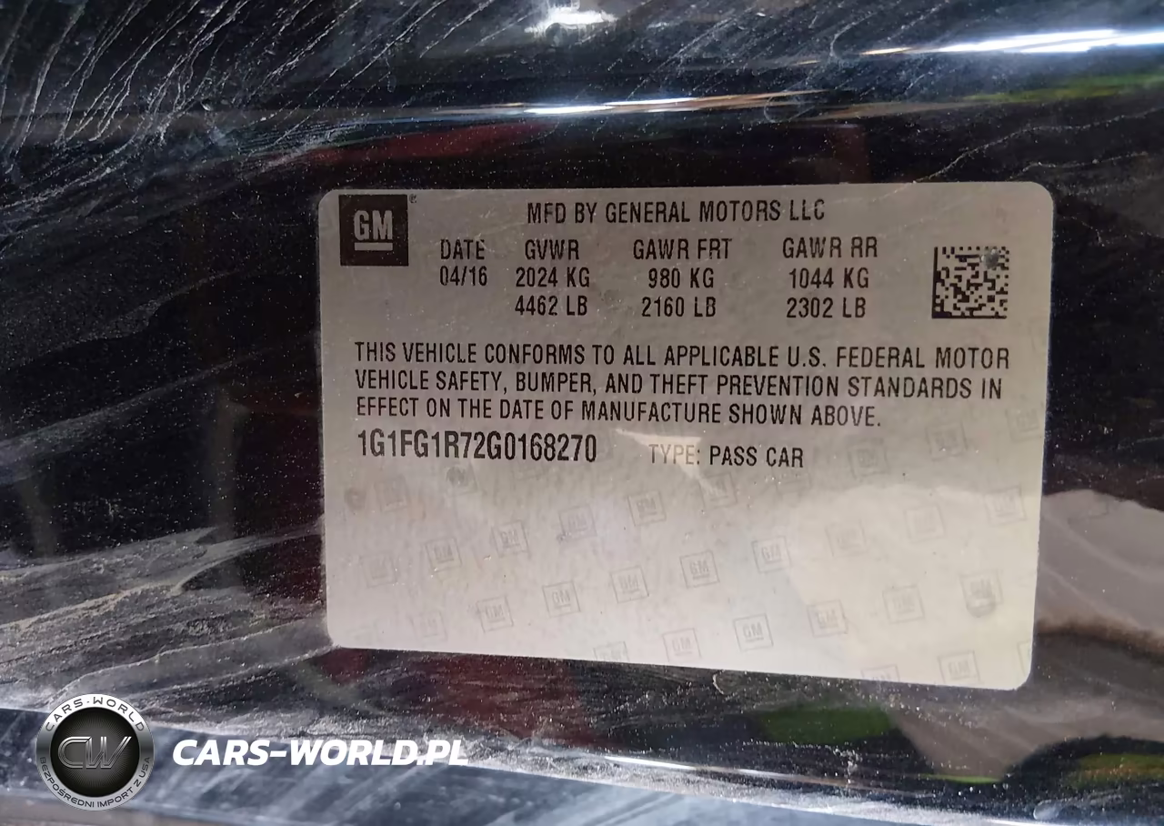 2016 Chevrolet Camaro 2Ss VIN:1G1FG1R72G0168270 - 9