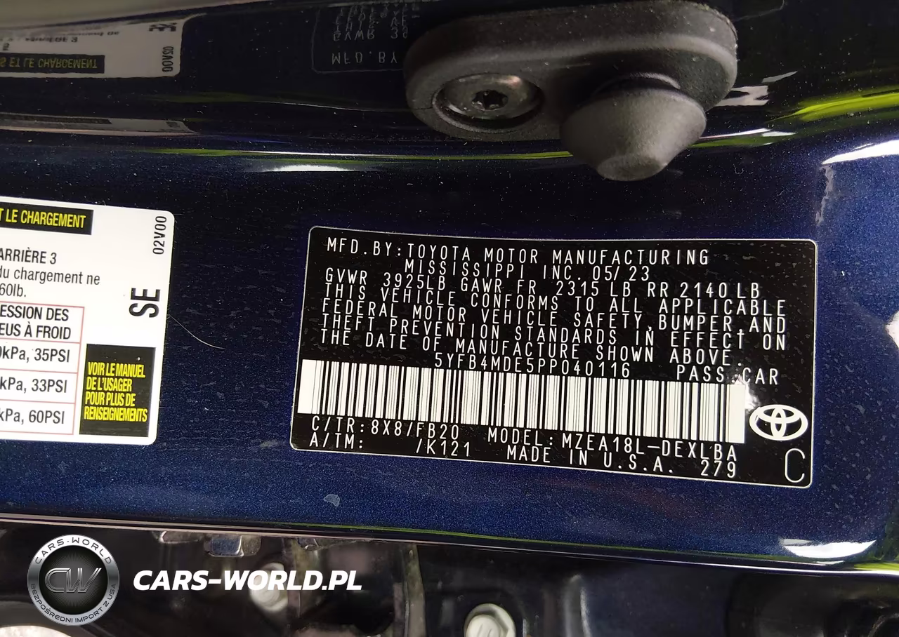 2023 Toyota Corolla Le VIN:5YFB4MDE5PP040116 - 9