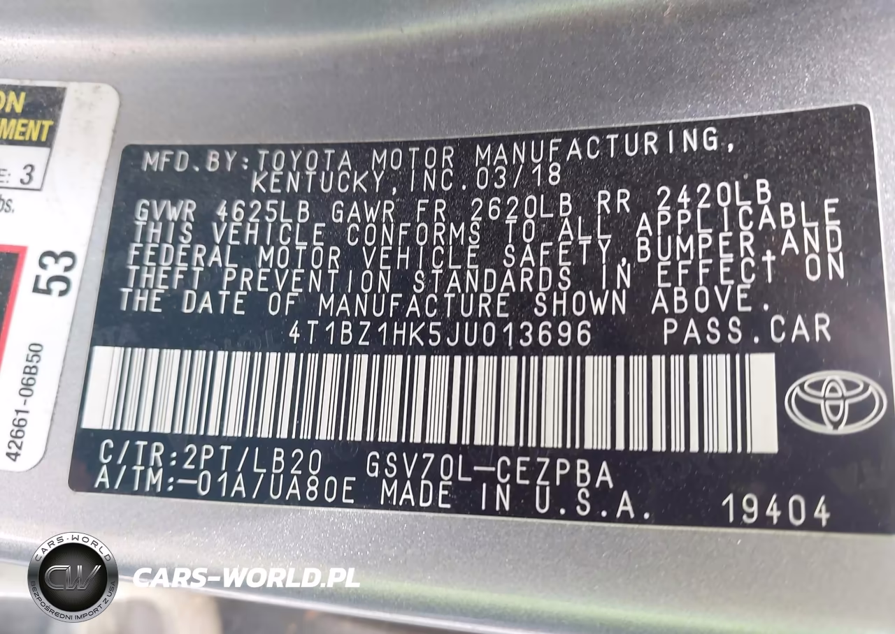 2018 Toyota Camry Xse V6 VIN:4T1BZ1HK5JU013696 - 9
