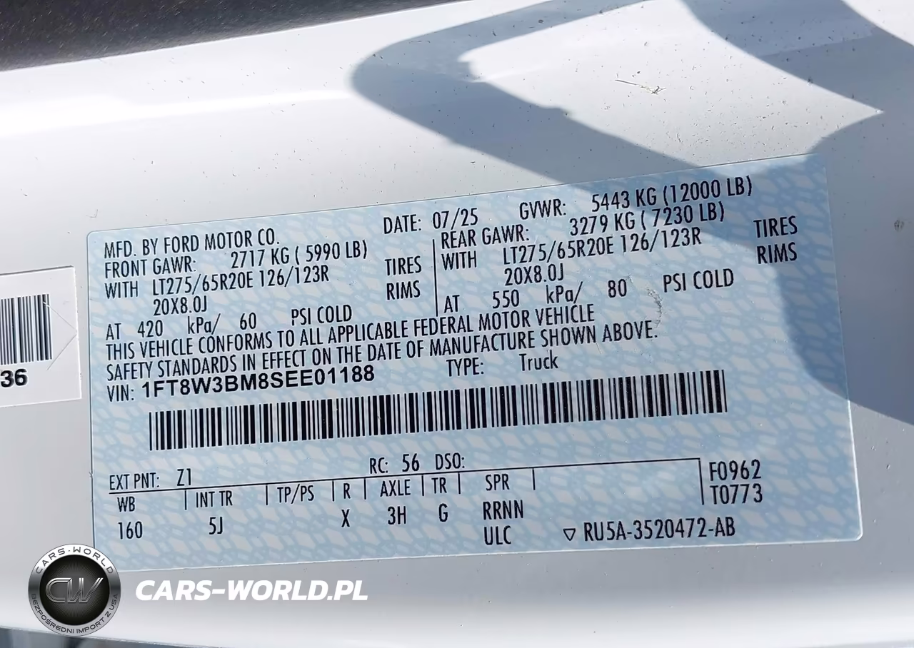 2025 Ford F-350 Lariat VIN:1FT8W3BM8SEE01188 - 9