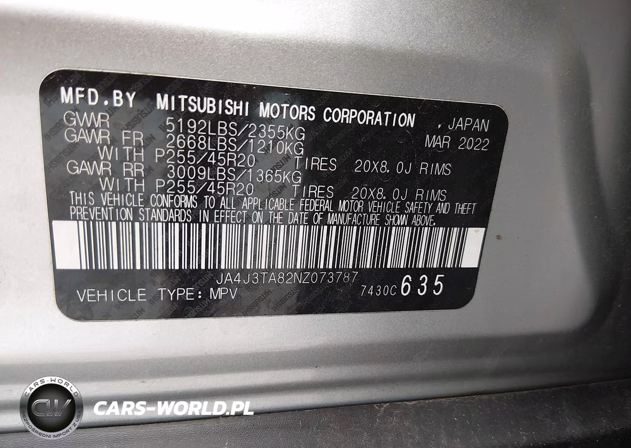 2022 Mitsubishi Outlander Es 2.5 2Wd VIN:JA4J3TA82NZ073787 - 9