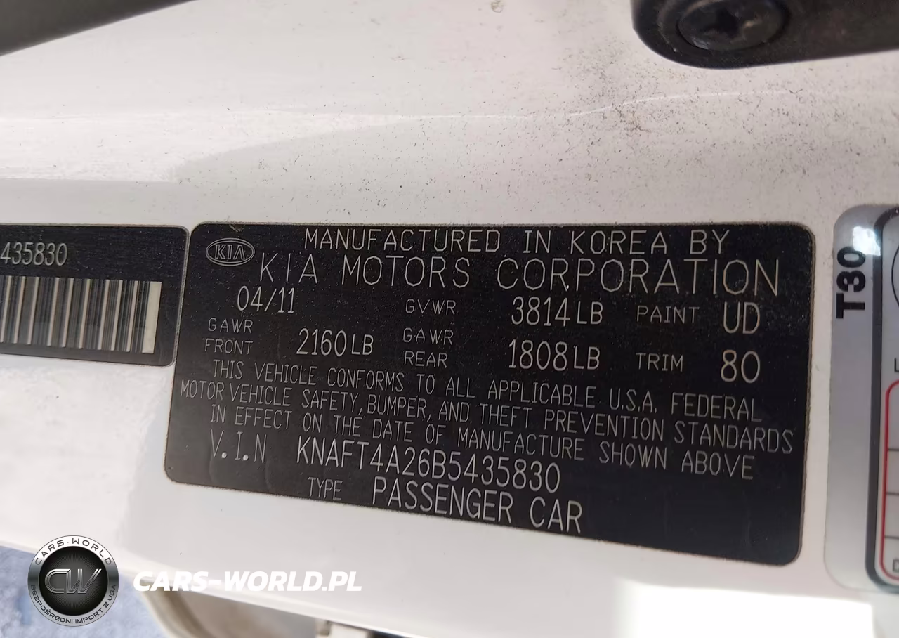 2011 Kia Forte Lx VIN:KNAFT4A26B5435830 - 9