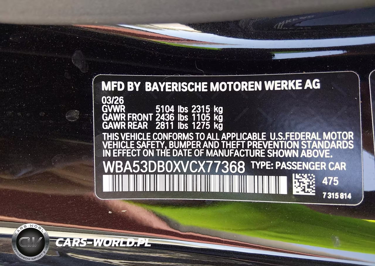 2027 BMW 4 Series VIN:WBA53DB0XVCX77368 - 9