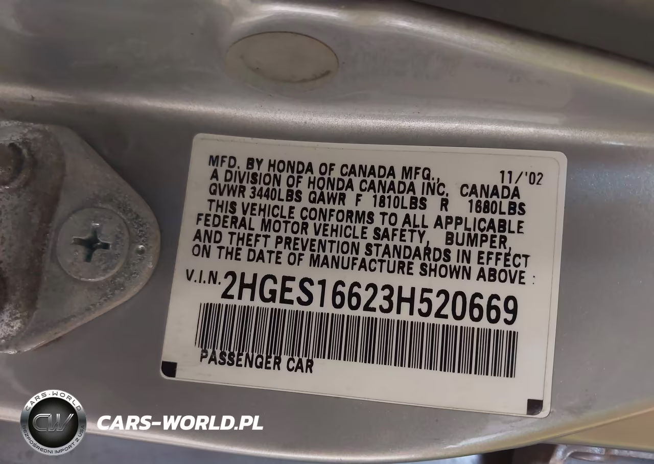 2003 Honda Civic Lx VIN:2HGES16623H520669 - 9