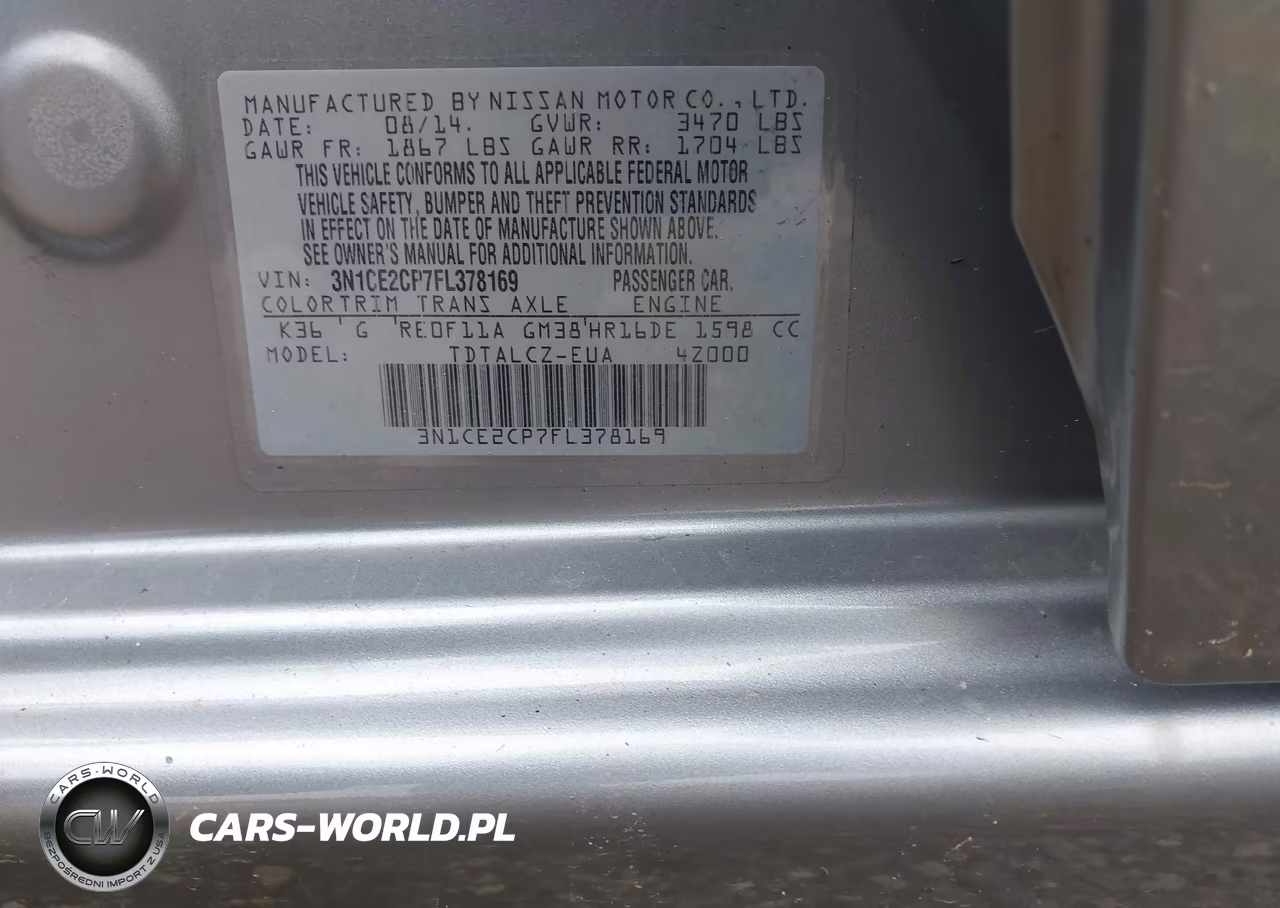 2015 Nissan Versa Note S Plus VIN:3N1CE2CP7FL378169 - 9