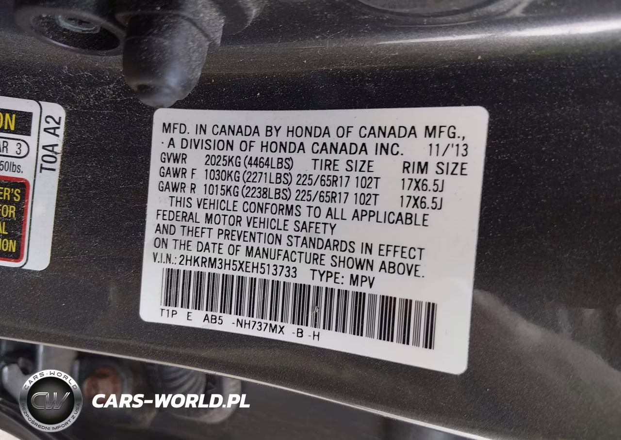 2014 Honda Cr-V Ex VIN:2HKRM3H5XEH513733 - 9