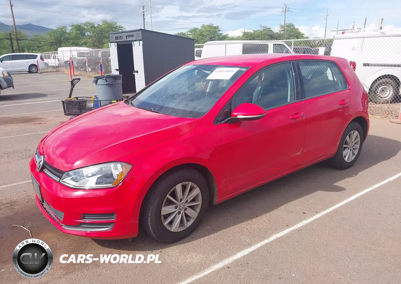 2015 Volkswagen Golf Tsi S 4-Door VIN:3VW217AU9FM022341 - 2