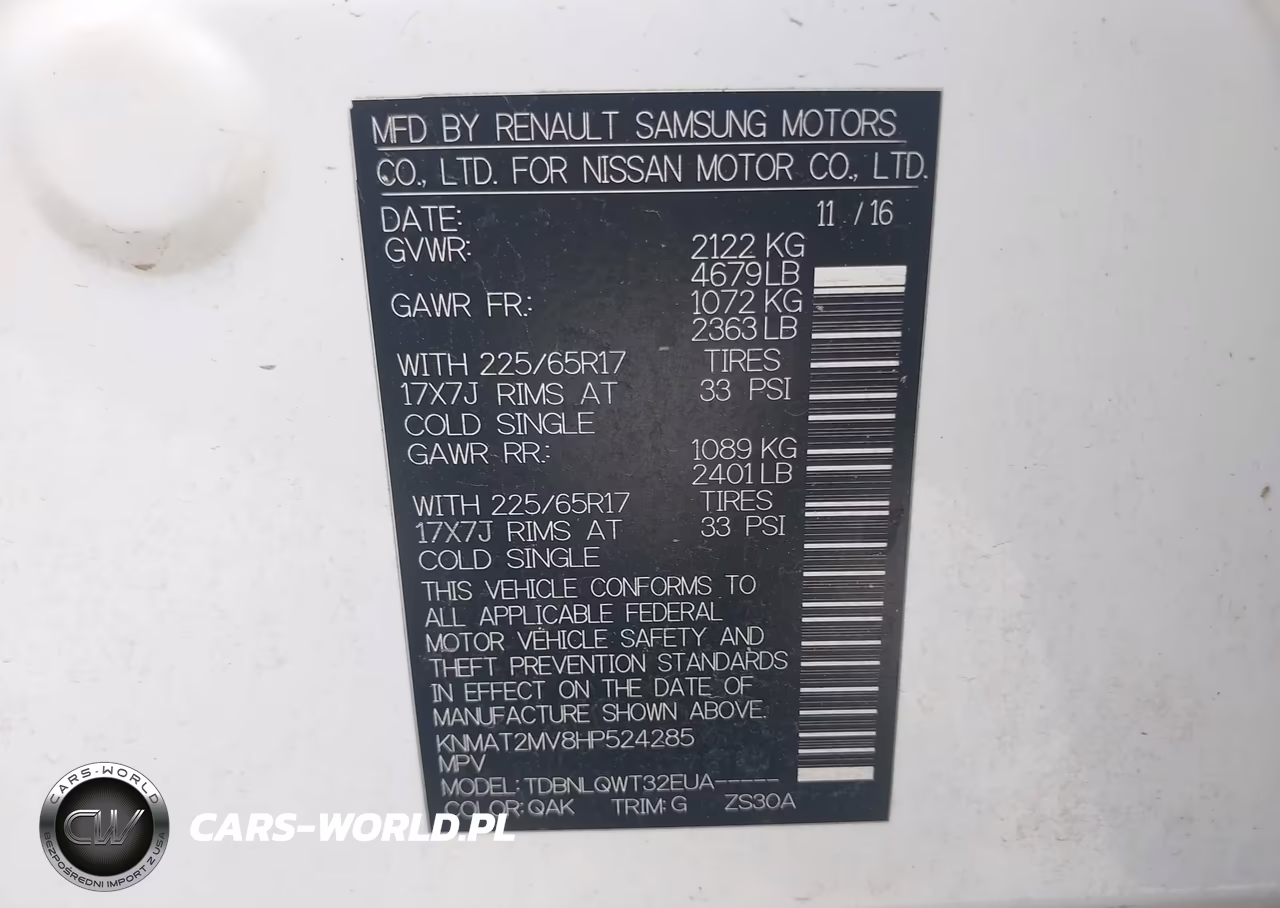 2017 Nissan Rogue Sv VIN:KNMAT2MV8HP524285 - 9
