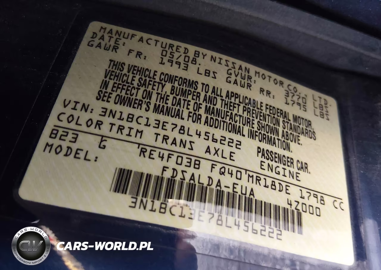 2008 Nissan Versa 1.8 S VIN:3N1BC13E78L456222 - 9