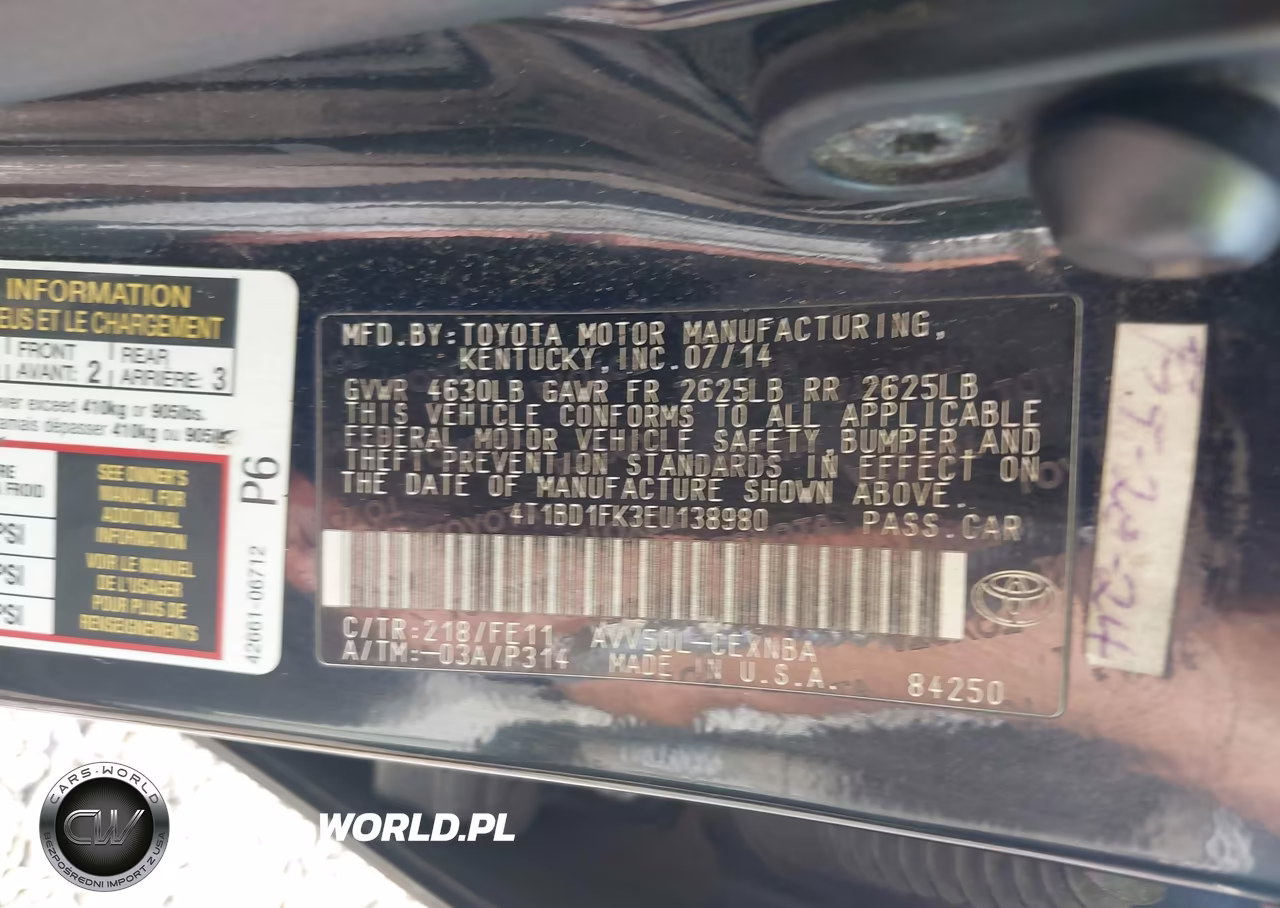 2014 Toyota Camry Hybrid Le VIN:4T1BD1FK3EU138980 - 9