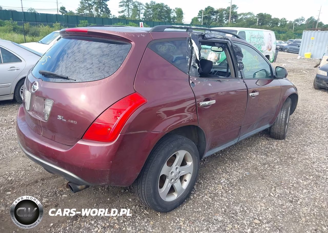 2005 Nissan Murano Sl VIN:JN8AZ08W95W422862 - 4