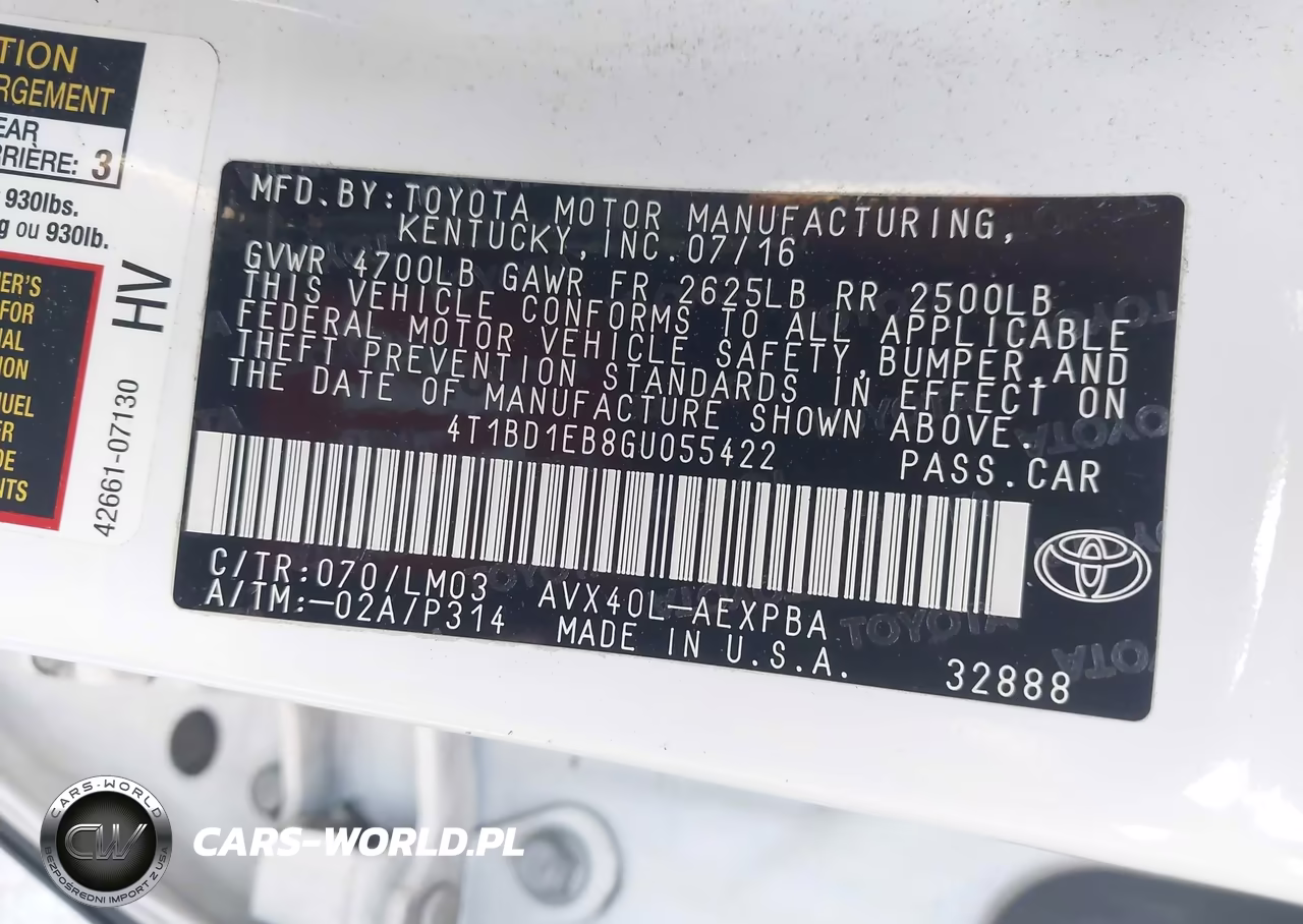 2016 Toyota Avalon Hybrid Limited VIN:4T1BD1EB8GU055422 - 9