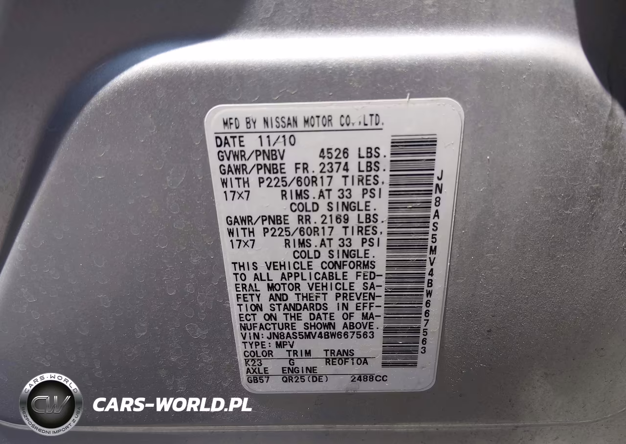 2011 Nissan Rogue Sv VIN:JN8AS5MV4BW667563 - 9