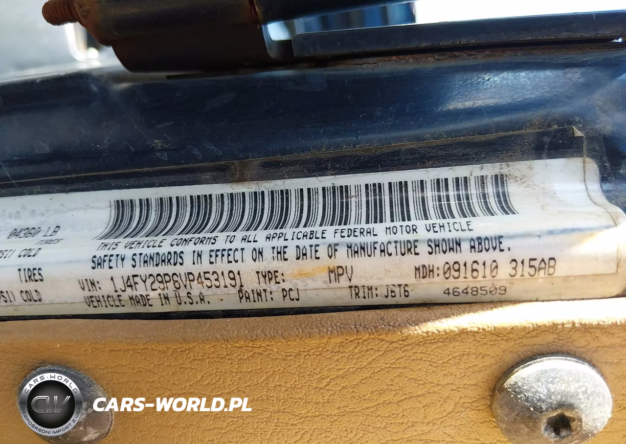 1997 Jeep Wrangler Se VIN:1J4FY29P6VP453191 - 9