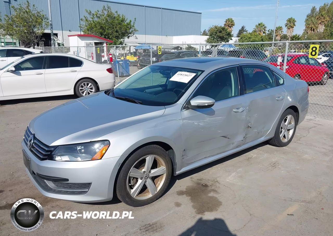 2012 Volkswagen Passat 2.5L Se VIN:1VWBP7A33CC066869 - 2