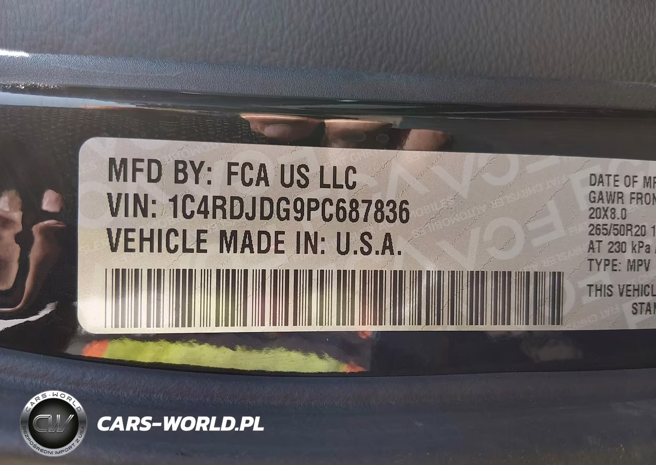 2023 Dodge Durango Gt Awd VIN:1C4RDJDG9PC687836 - 9