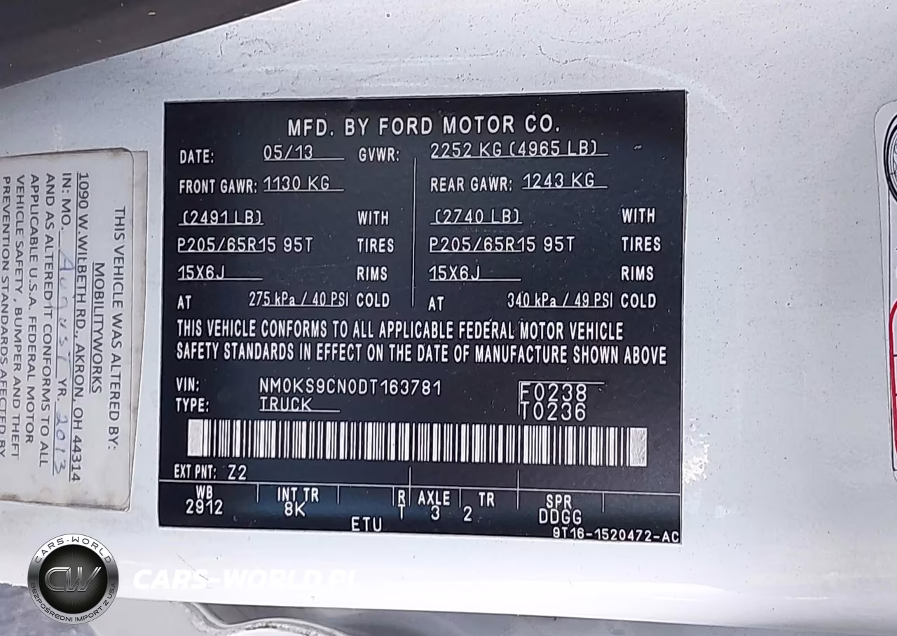 2013 Ford Transit Connect Xlt Premium VIN:NM0KS9CN0DT163781 - 9
