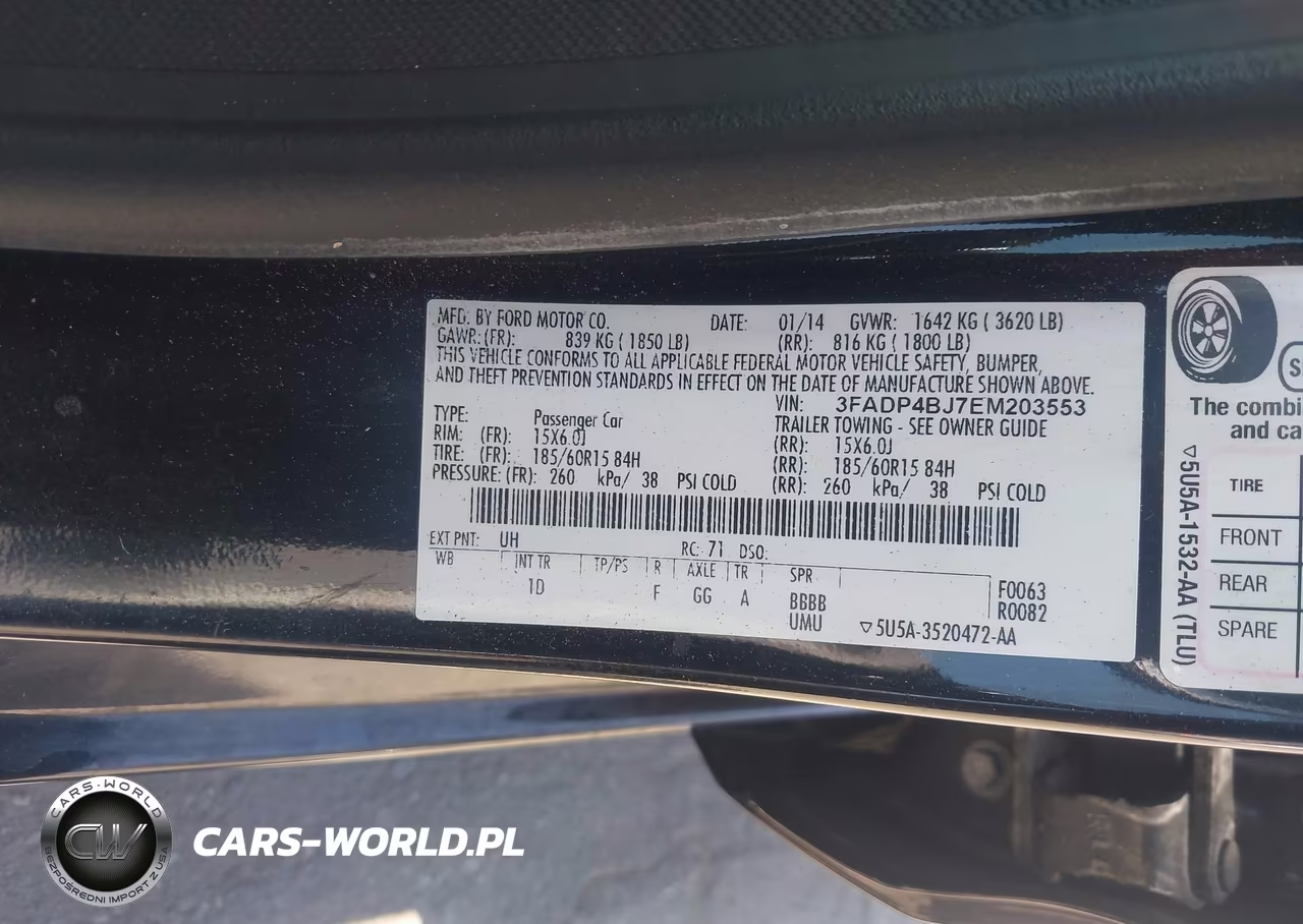 2014 Ford Fiesta Se VIN:3FADP4BJ7EM203553 - 9