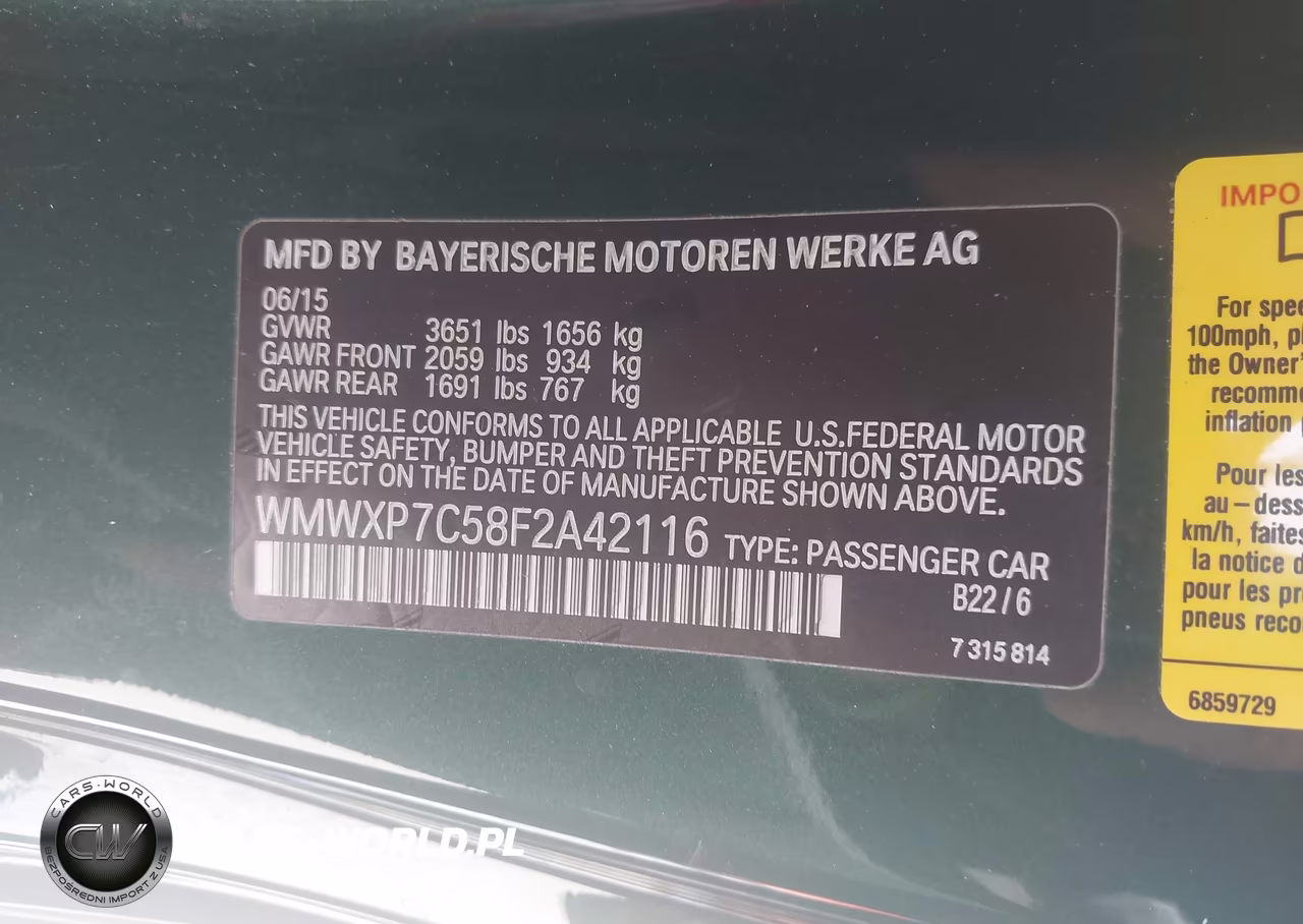2015 Mini Hardtop Cooper S VIN:WMWXP7C58F2A42116 - 9