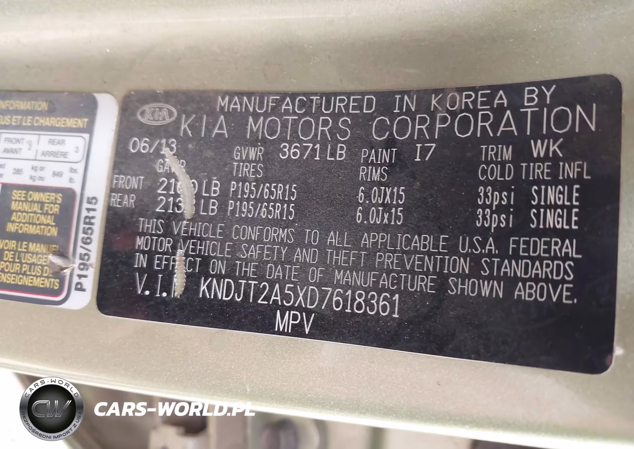2013 Kia Soul ! VIN:KNDJT2A5XD7618361 - 9