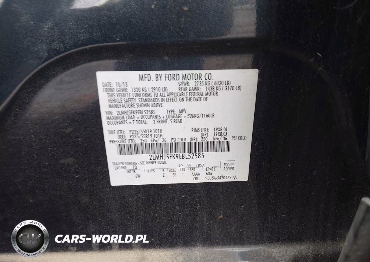 2014 Lincoln Mkt VIN:2LMHJ5FK9EBL52585 - 9