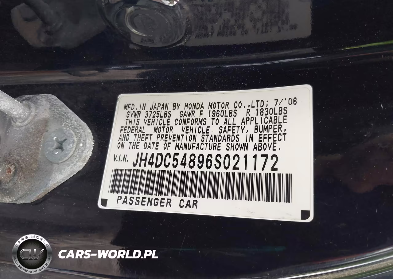 2006 Acura Rsx VIN:JH4DC54896S021172 - 9